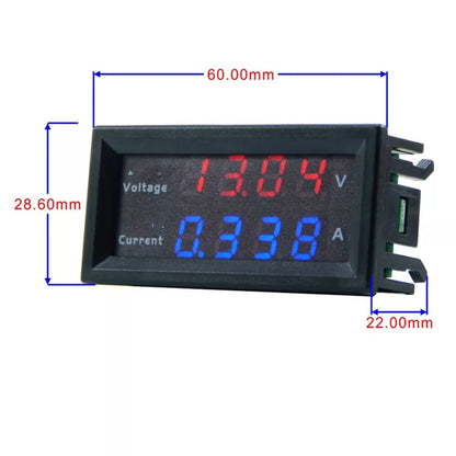 2X M4430 DC 200V Digital Voltmeters LED Display Panel Meter