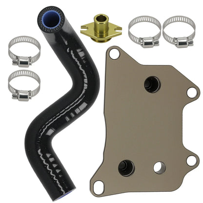 AN10 oil filter adapter for VW Audi EA888 (2008–2023) Aluminum sandwich cooler