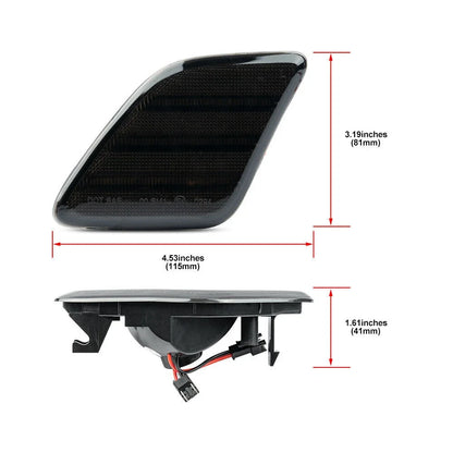 Smoked LED Bumper Side Marker Light for Mercedes W221 S-Class (2010–2013)