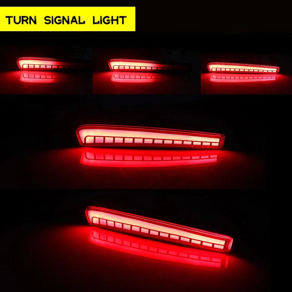 2X Smoked LED Bumper Tail Brake Lights for Toyota Corolla (2020–2021)
