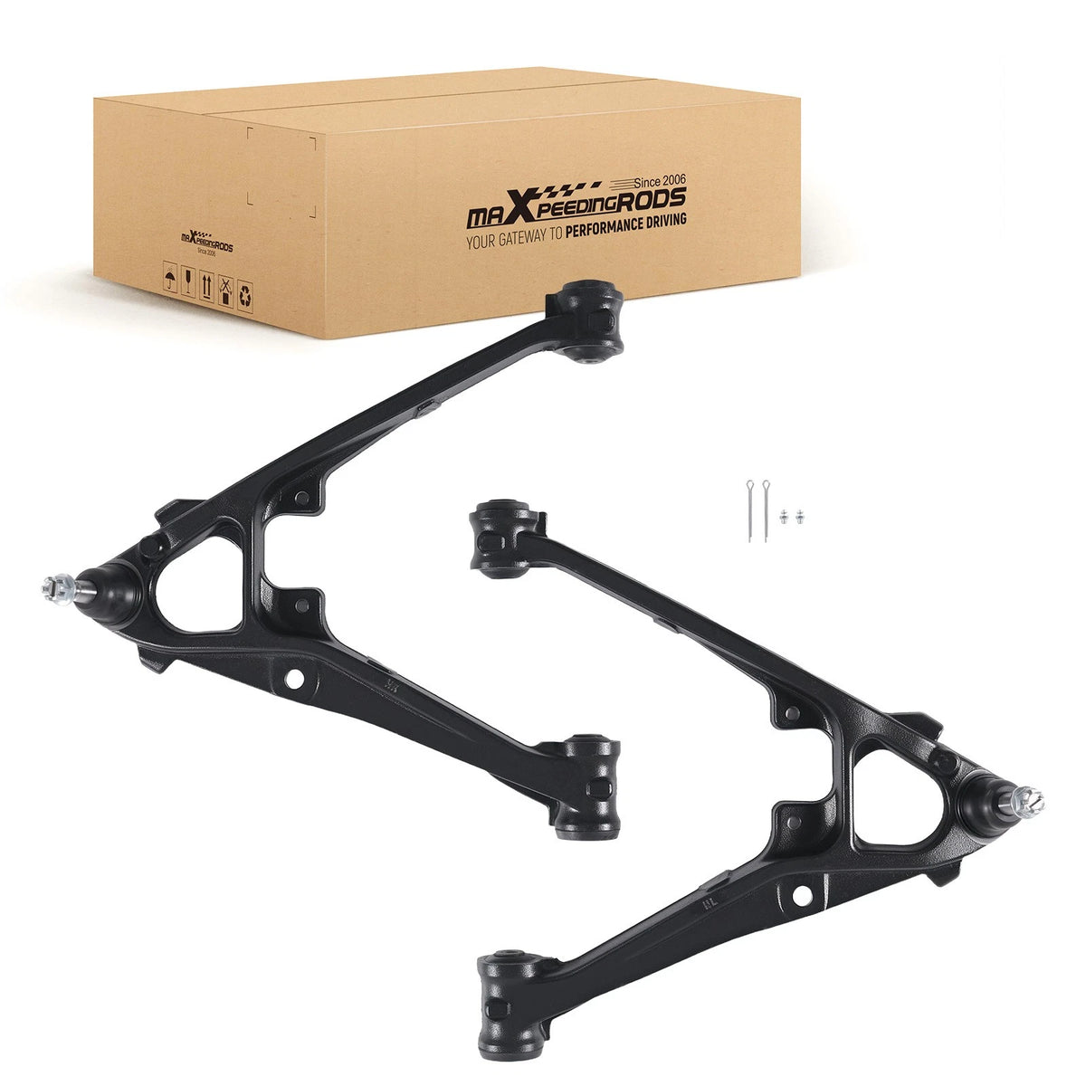 Set of 2 Front Lower Control Arms w/Ball Joint for Chevy Silverado 1500 (2007–2015)