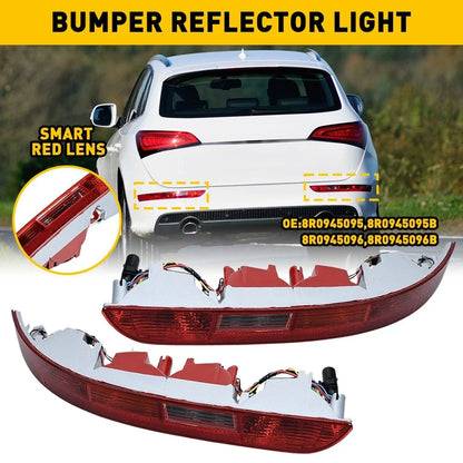 Set of 2 Rear Bumper Reflector Fog Light Lamps for Audi Q5 (2009–2016)