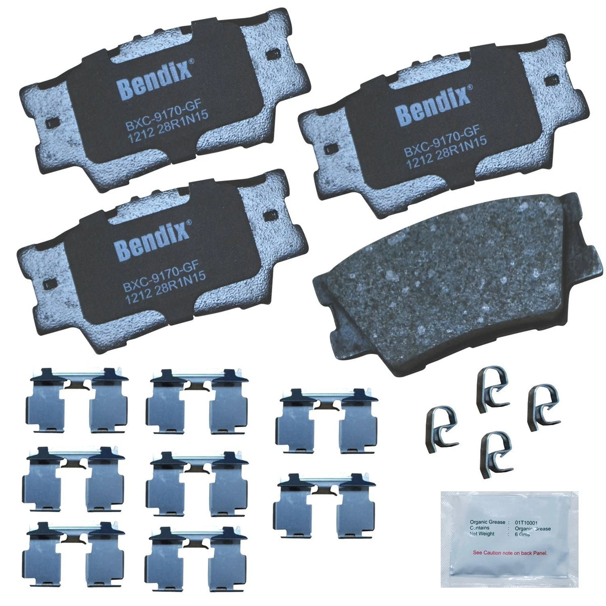Ceramic Rear Brake Pads for Lexus ES300h, ES350, Pontiac Vibe, Toyota (2013–2021)