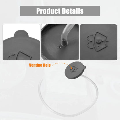 Set of 4 B8913-JG000 Windshield Washer Fluid Reservoir Caps for Nissan Rogue (2008–2013)