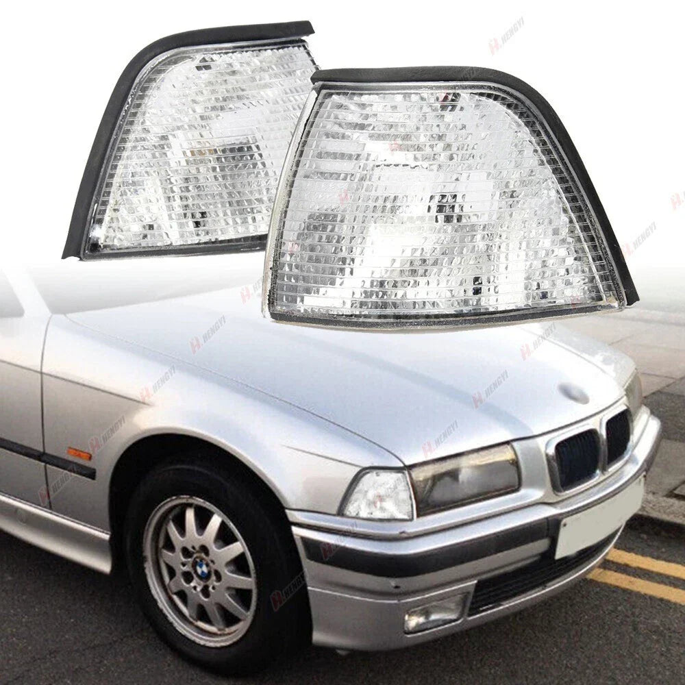 2x Clear Corner Lights for BMW E36 318ti/328i/318i/M3/325i/320i (92–99)