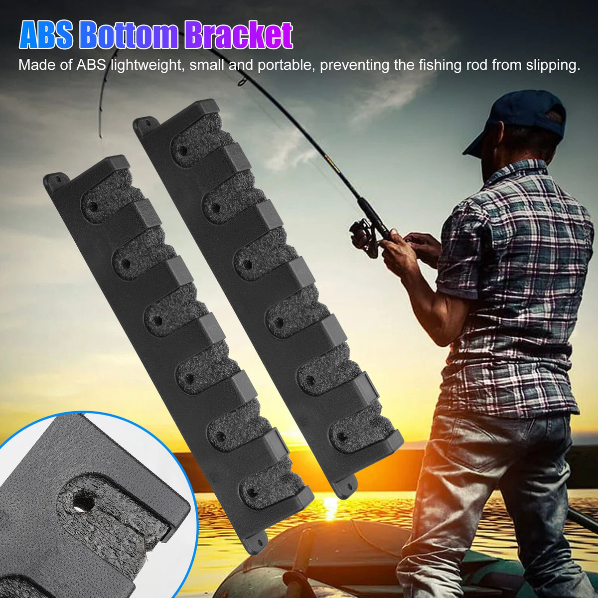 Fishing Rod Rack Vertical Holder for Boat (Universal Fit)