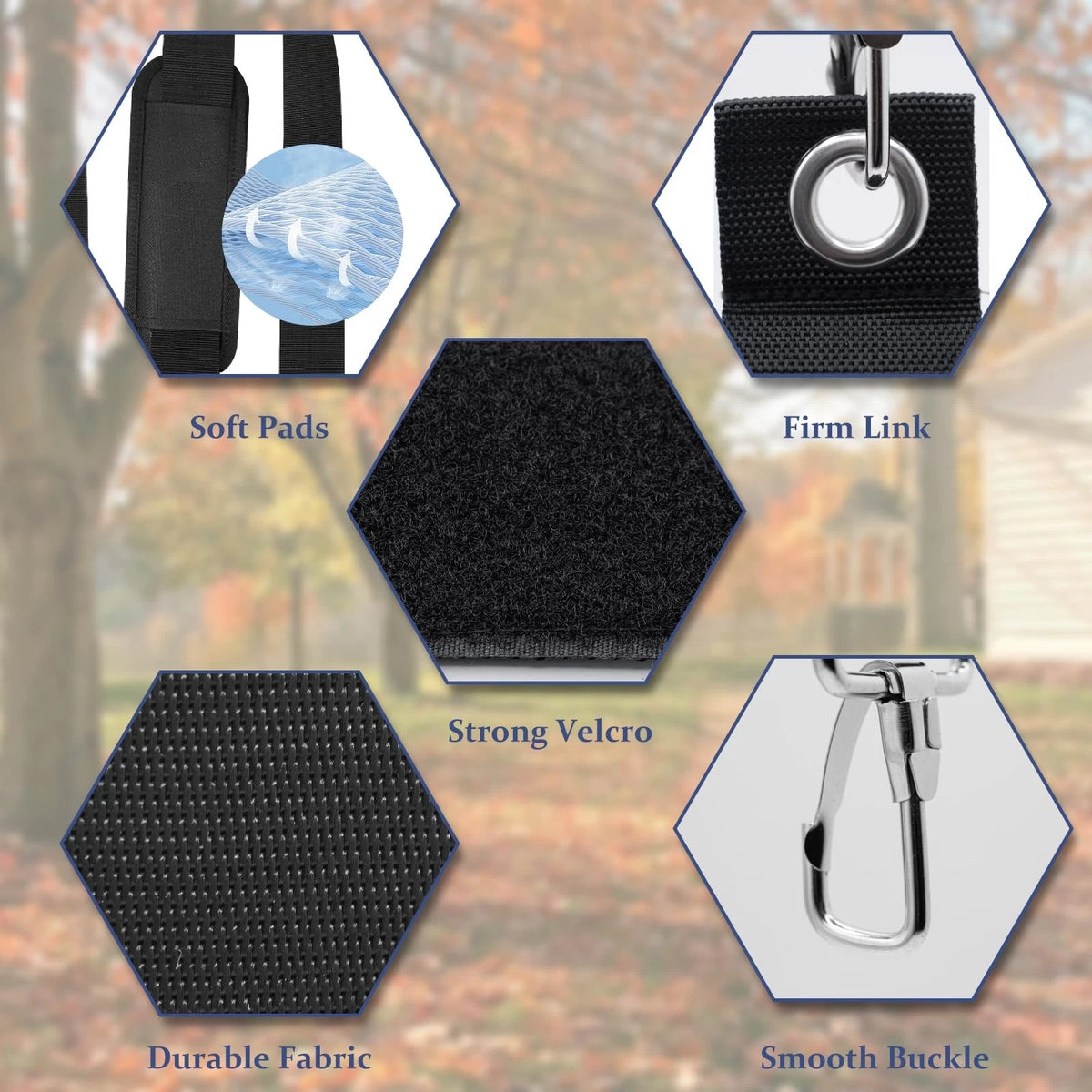 Universal Adjustable Leaf Blower Straps with Anti-Slip Padding