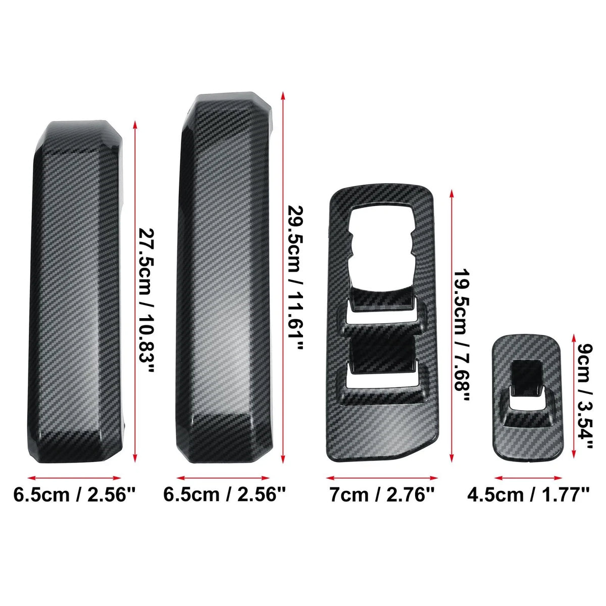 Set of 2 Window Lift Switch Covers for Ford F-150 (2015–2019)