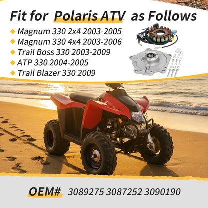 Stator Assembly 3089275 for Polaris Magnum Trail Boss ATP 330 (2003–2009)
