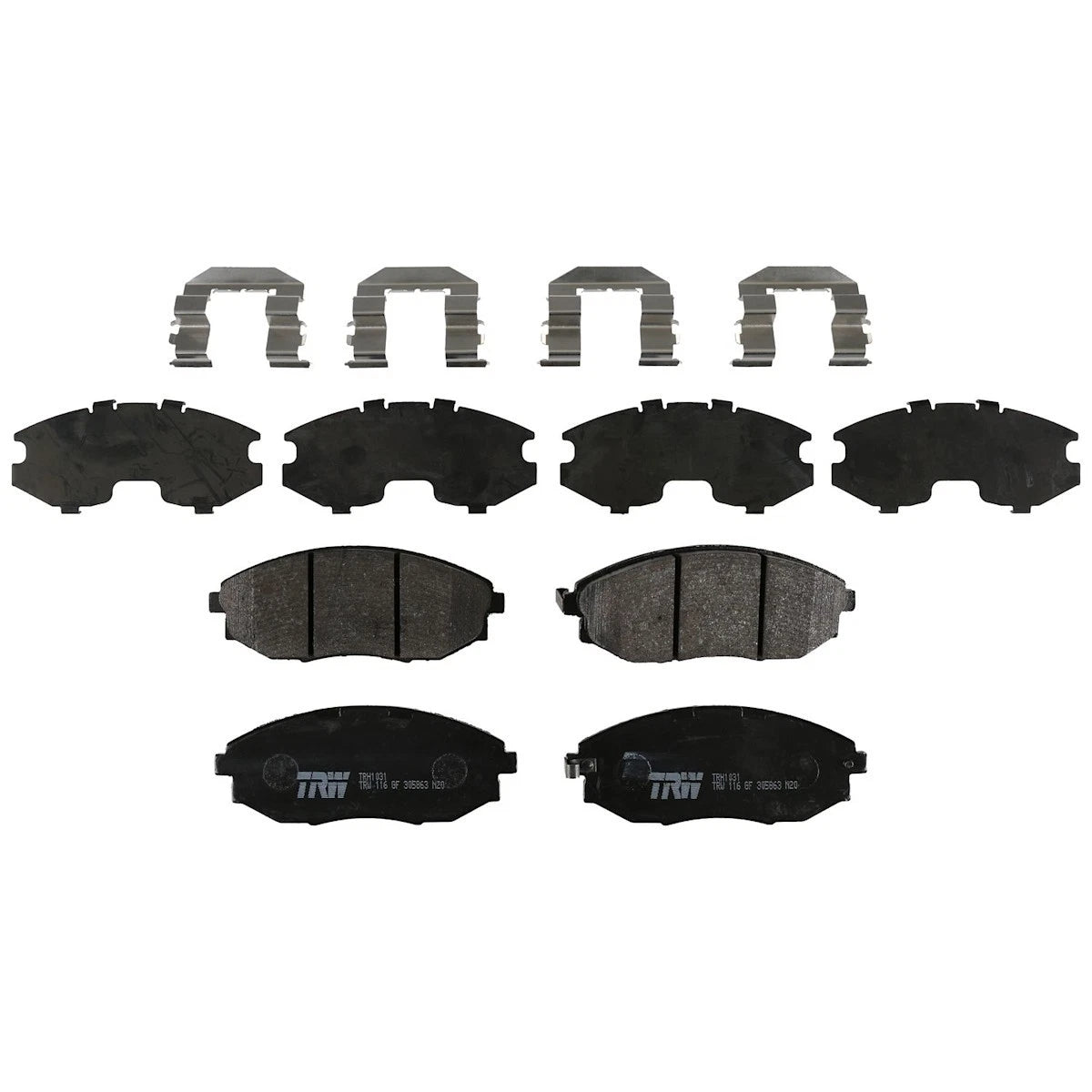 2X TRH1031 Brake Pad Set Front for Suzuki Verona (2004–2006)