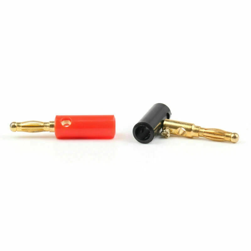 20 Pcs 4mm Banana Plug Gold Plated Adapter for