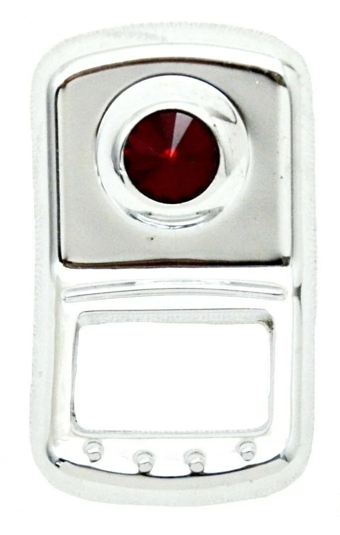 Set of 3 Rocker Switch Face Trims for Peterbilt Kenworth (41707) Red Jewel