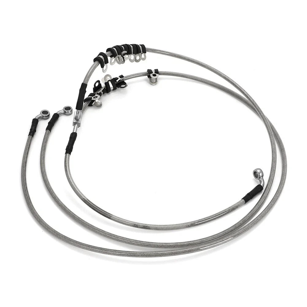 64 Inch Front Braided Brake Hose Line Kit for Can-Am Maverick X3 Turbo (2017–2023)