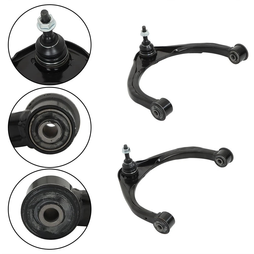 Set of 2 Front Upper Lower Control Arms Ball Joints for Dodge Ram 1500 (2009–2018) K643073, K643074, MS25149, MS25150