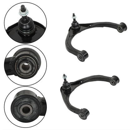 Set of 2 Front Upper Lower Control Arms Ball Joints for Dodge Ram 1500 (2009–2018) K643073, K643074, MS25149, MS25150