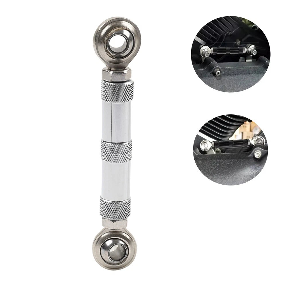CNC Chrome Mid-Control Shift Linkage Rod for Harley Dyna FXD (1984–2017)