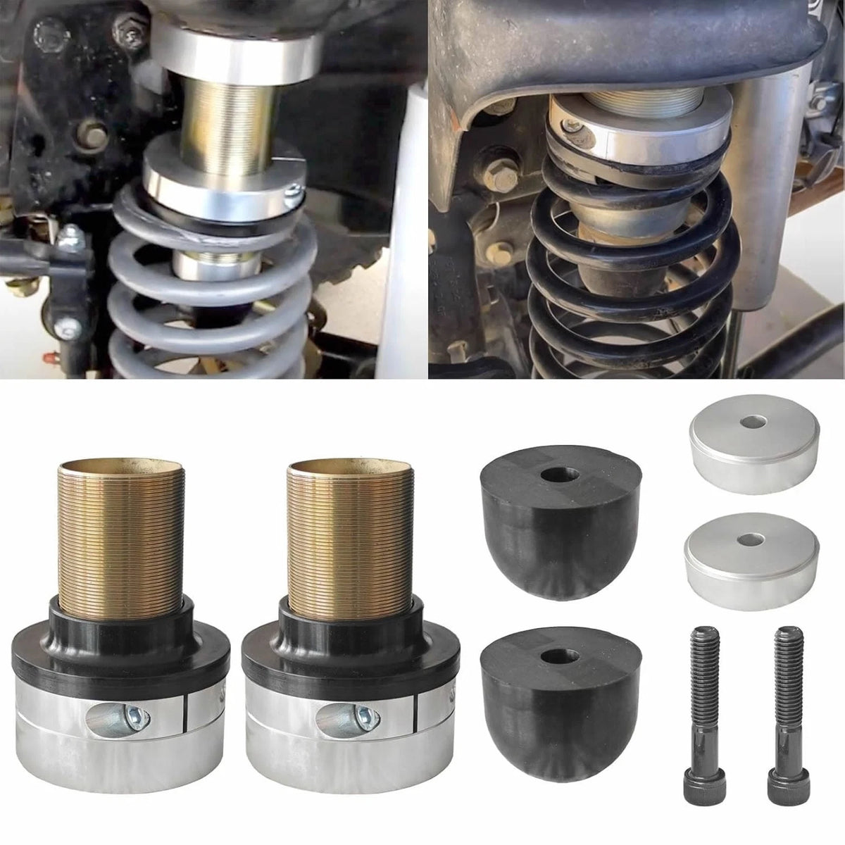 2X Front Adjustable Coil Spacer Kit for Jeep Cherokee XJ, Comanche MJ (2200-XJ)
