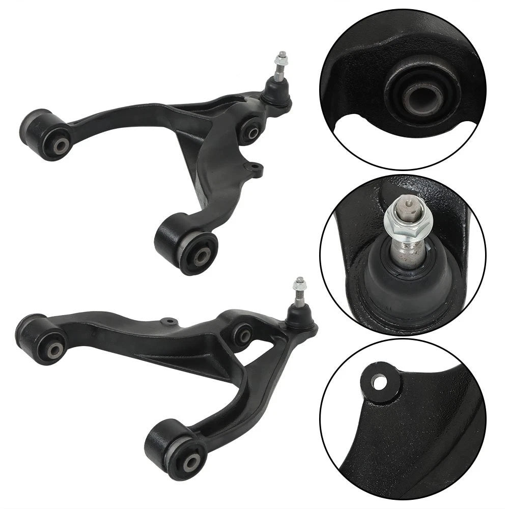 Set of 2 Front Upper Lower Control Arms Ball Joints for Dodge Ram 1500 (2009–2018) K643073, K643074, MS25149, MS25150