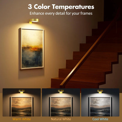 3Pcs Battery Operated Picture Light for