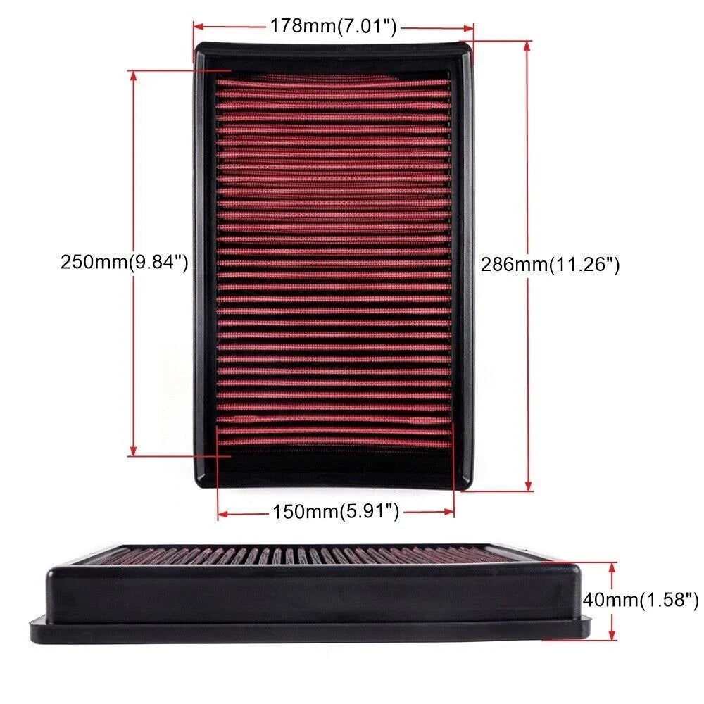High-Flow Engine Air Filter for Performance (33-3005)