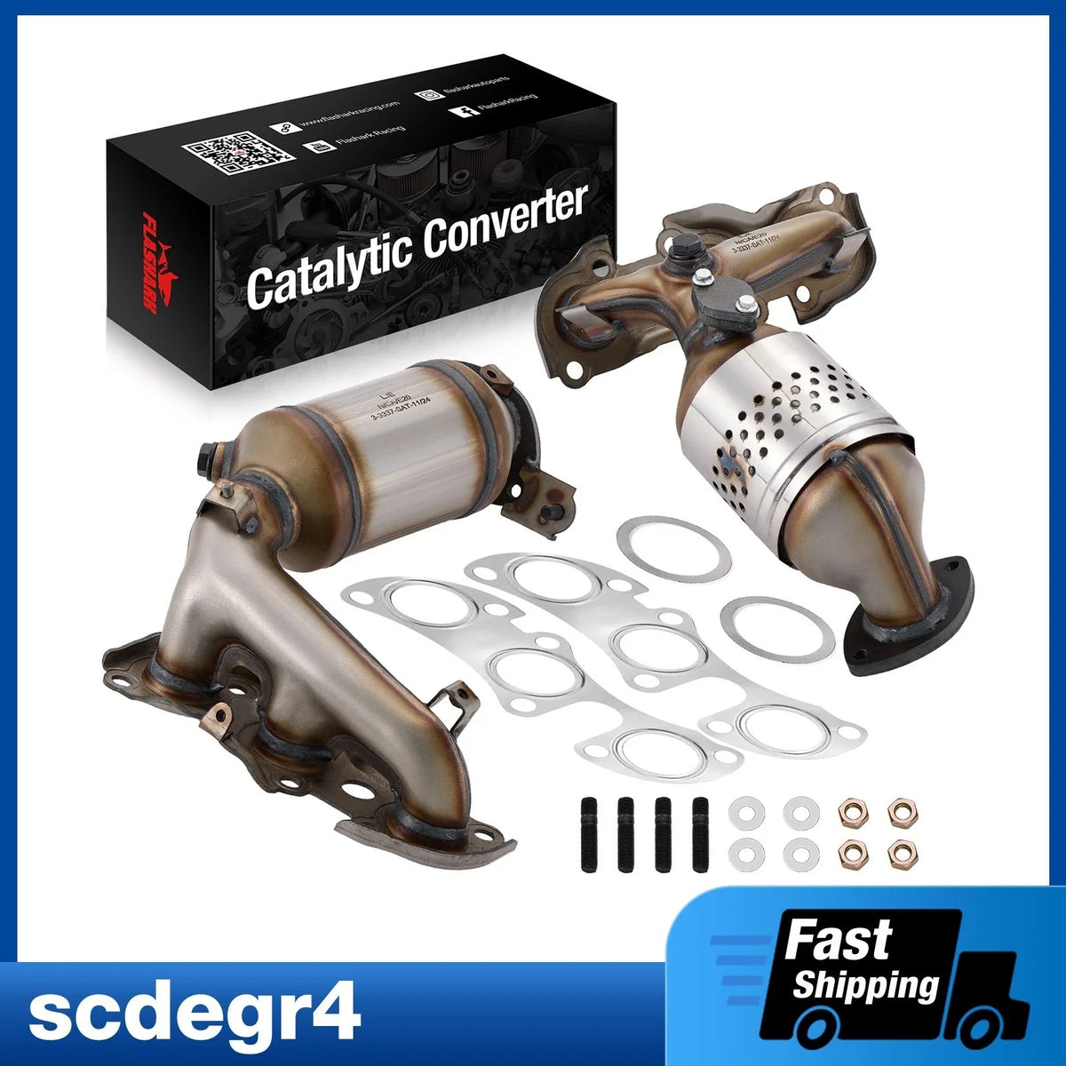 2X Catalytic Converter for Lexus ES300 (2002-2003) & Toyota Camry (2002-2006) 3.0L
