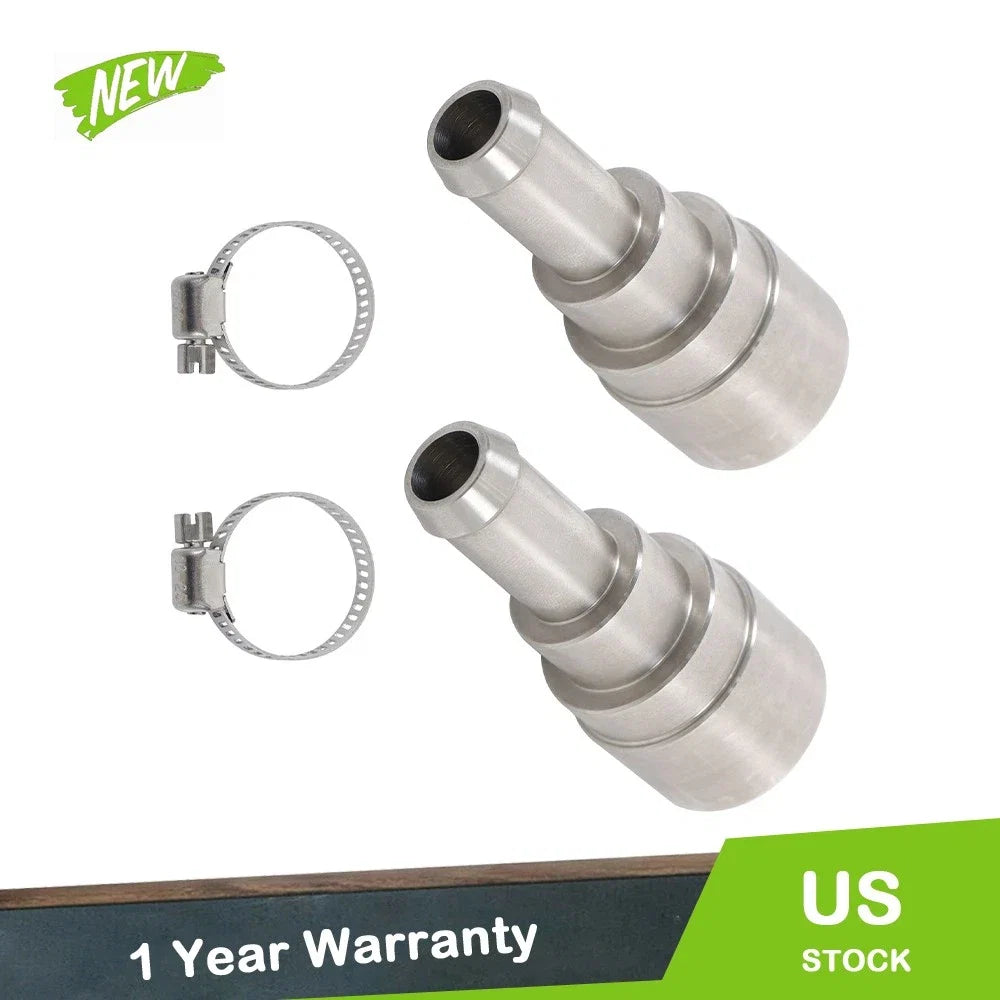 2X Heater Core Coolant Hose Connectors for Chevy Silverado 1500 (1999–2014)