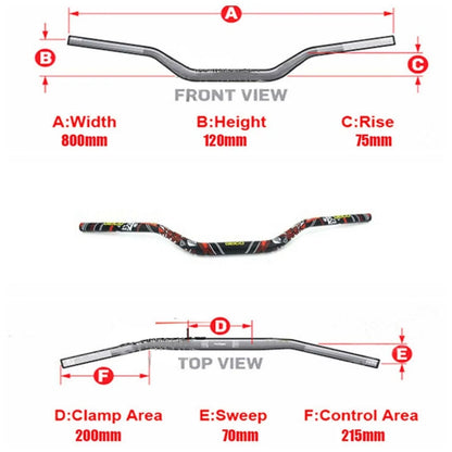 Low Fat Bar for Honda CRF230R CRF230F CRF250R CRF250X CRF250L CRF450R CRF450 (2004–2023)