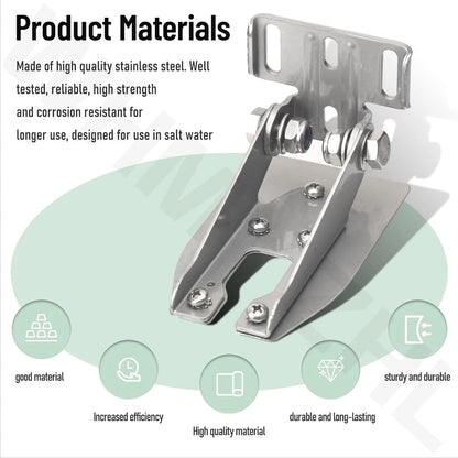 Transom Mount Bracket Spray Shield for Garmin Heavy-Duty Transducer