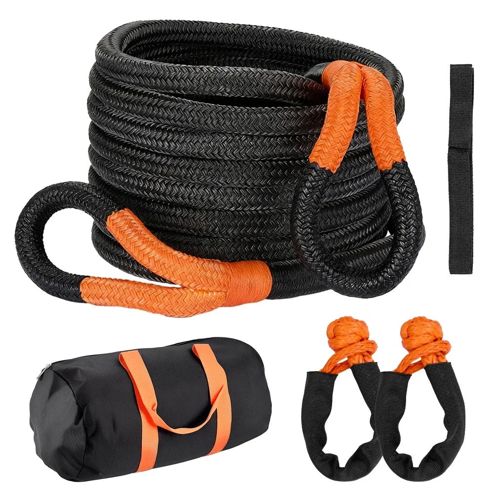 Kinetic Recovery Rope for Off-Road Vehicles (60000 lbs, 30ft)