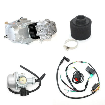 BT 125cc Kick Start Engine Motor + Wiring Kit + Carburetor for PIT PRO Dirt Bike