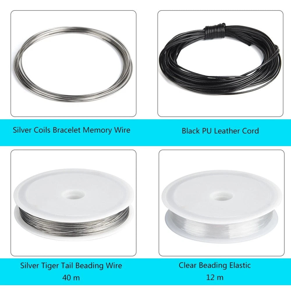 Jewelry Making Kit Findings Set of 4 - Silver, Gold, Black, Clear