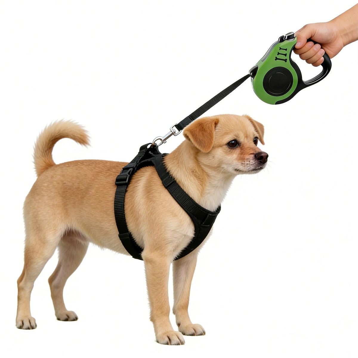 Retractable Dog Leash for Tractor (Telescopic, Green)
