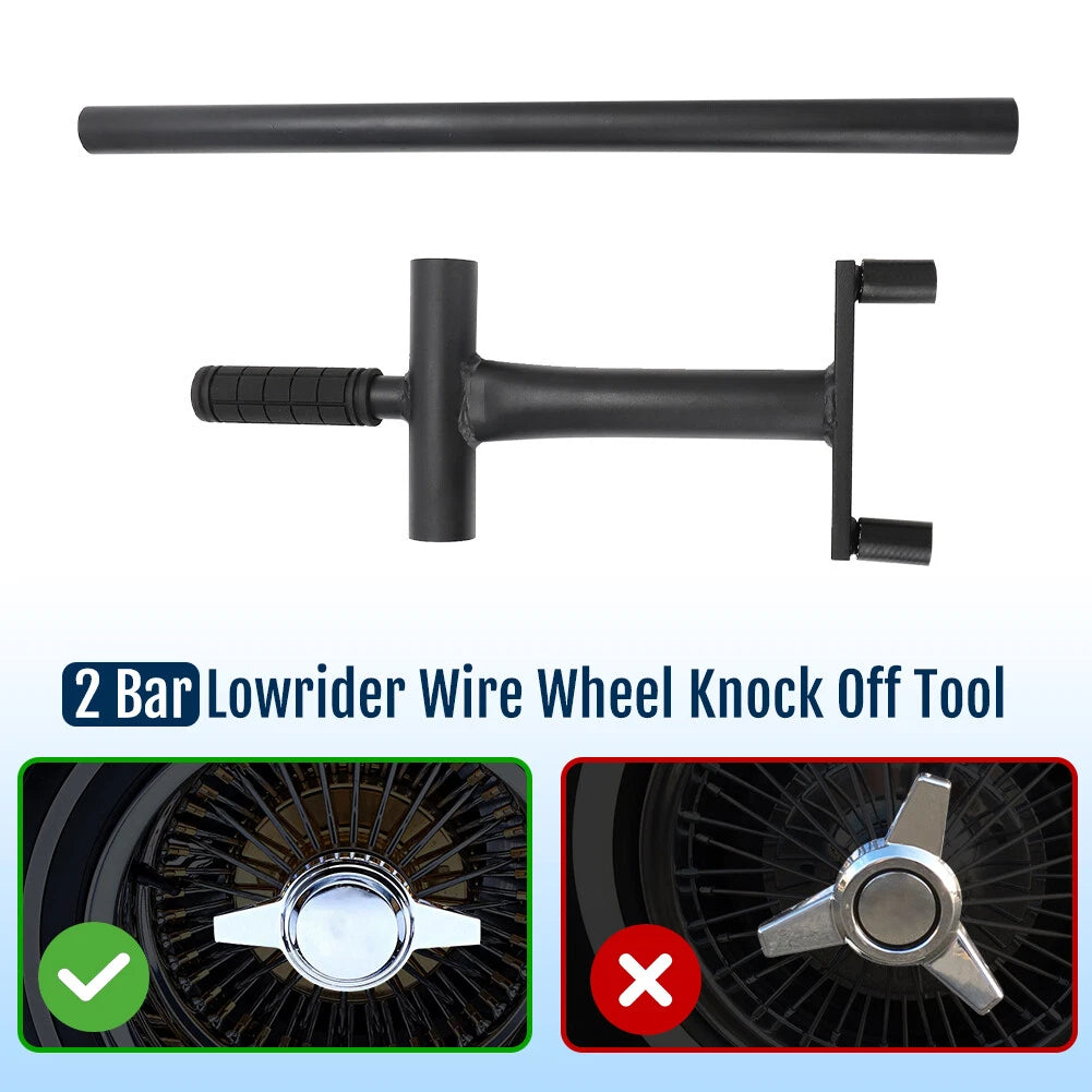 2 Bar Lowrider Wire Wheel Knock Off Wrench for Dayton Luxor Zenith