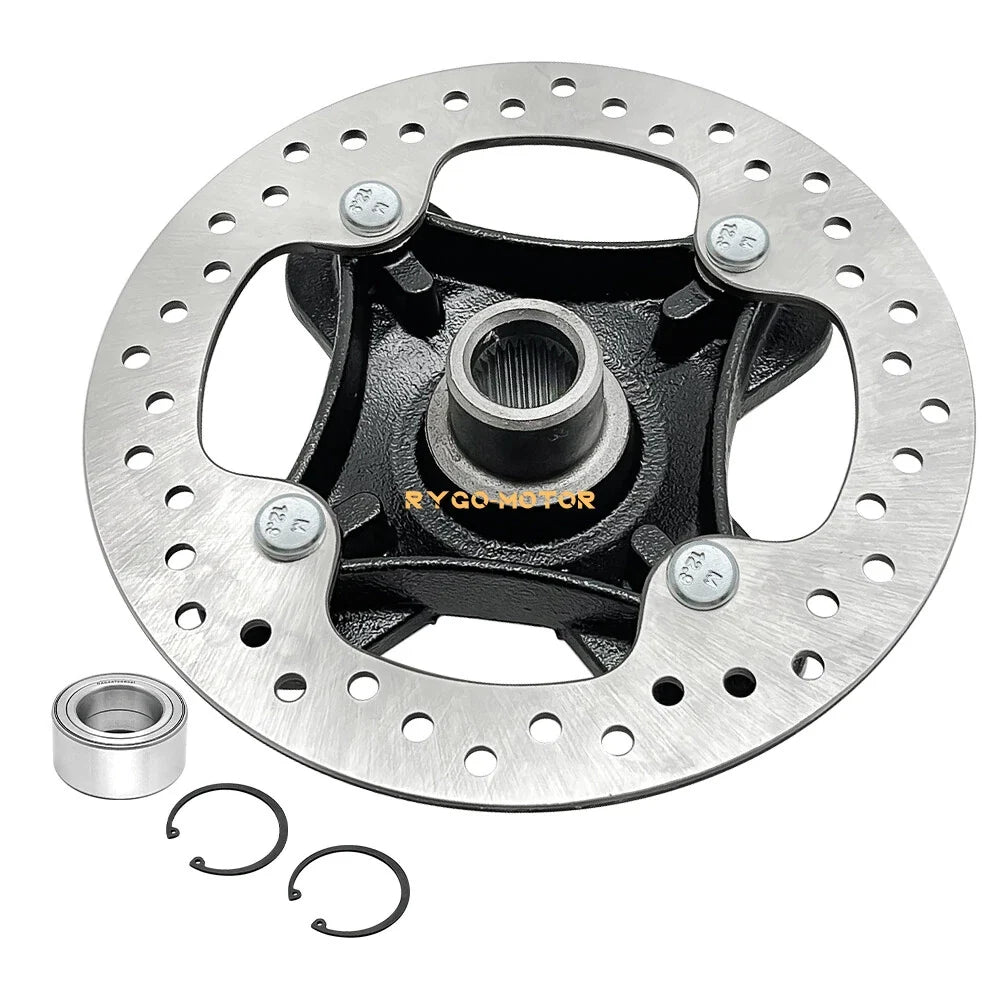 Front/Rear Wheel Hub & Brake Rotor & Bearing Set for Polaris RZR XP 4 1000 (2014–2023)
