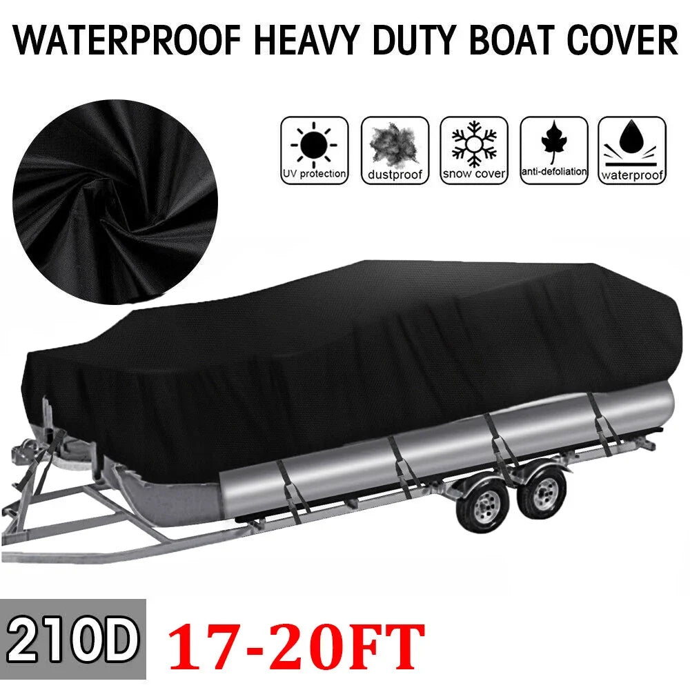 Trailerable Pontoon Boat Cover for Neverland (17'–20') Waterproof