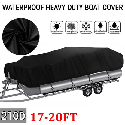 Trailerable Pontoon Boat Cover for Neverland (17'–20') Waterproof