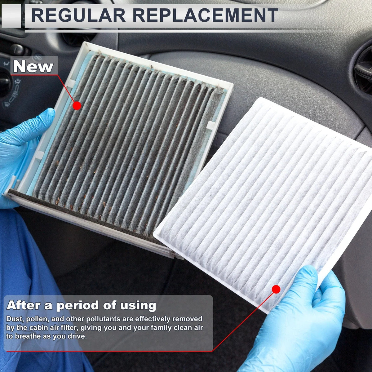 Engine Cabin Air Filter Combo No.17220RNAA00 for Honda Civic 1.8L (2006–2011)