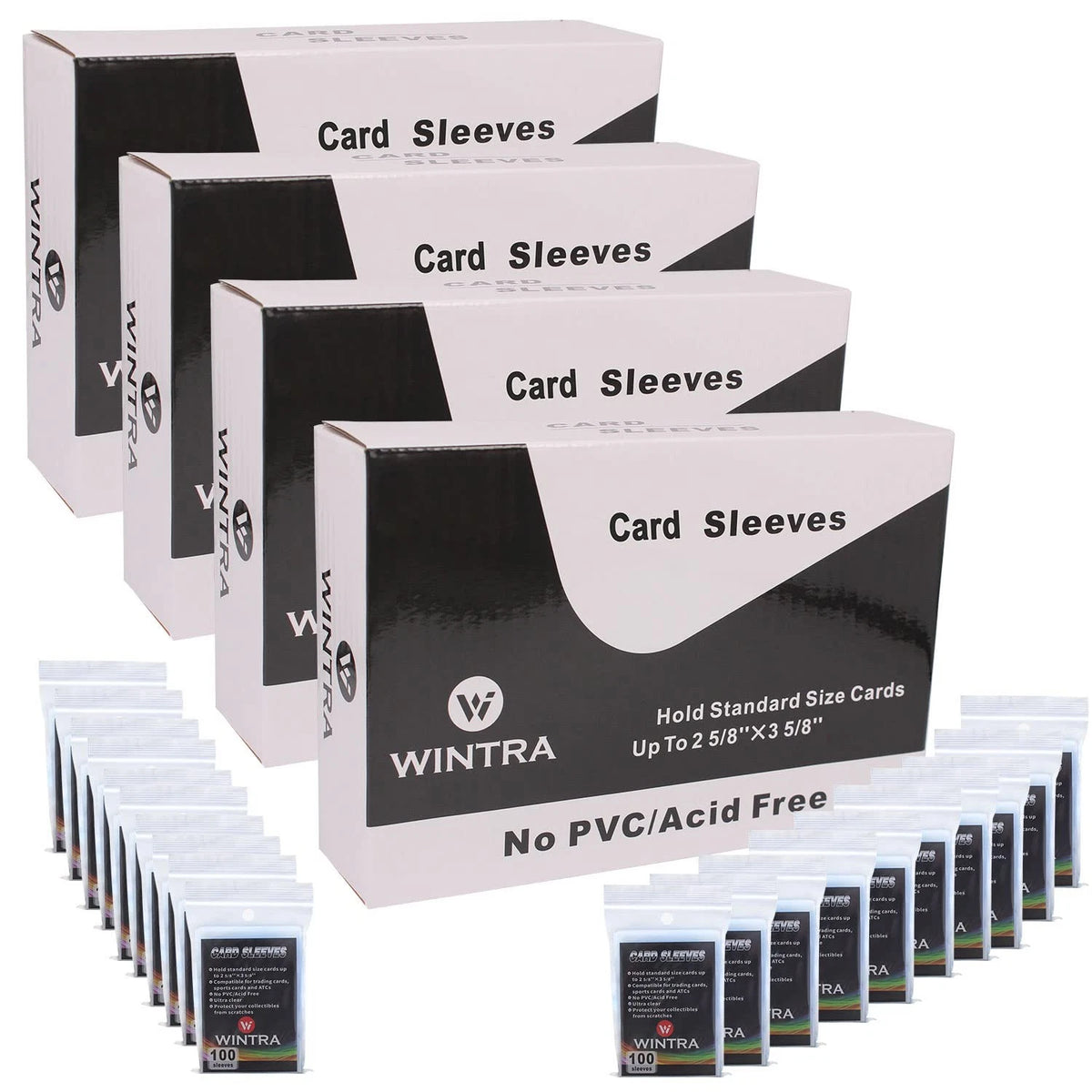 2000 Count Penny Card Sleeves 2-5/8 x 3-5/8'' Soft Protective Inner Sleeves