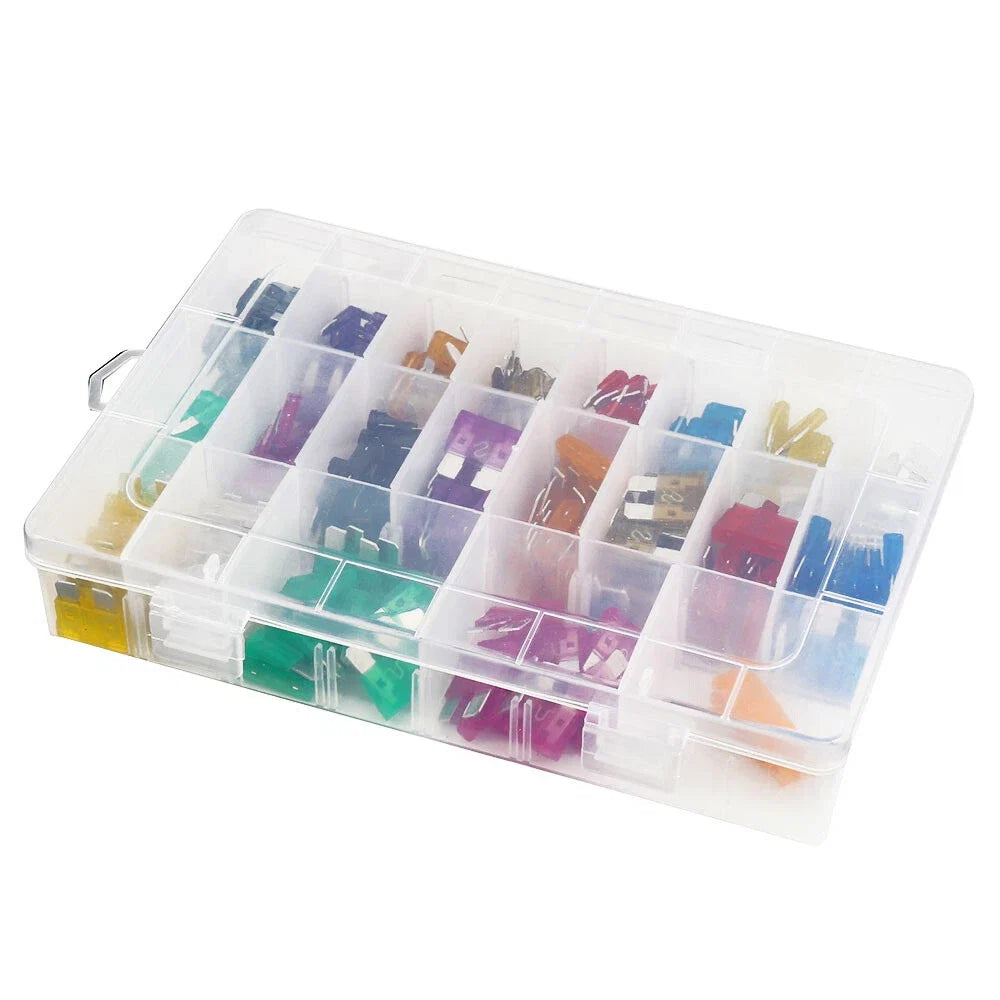 Set of 220 Car Blade Fuses for Automotive, Boat, Truck (Assorted)
