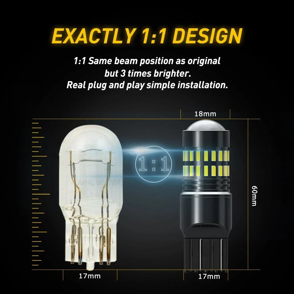 2X LED Turn Signal Light Bulbs 1156 1157 for AUXITO