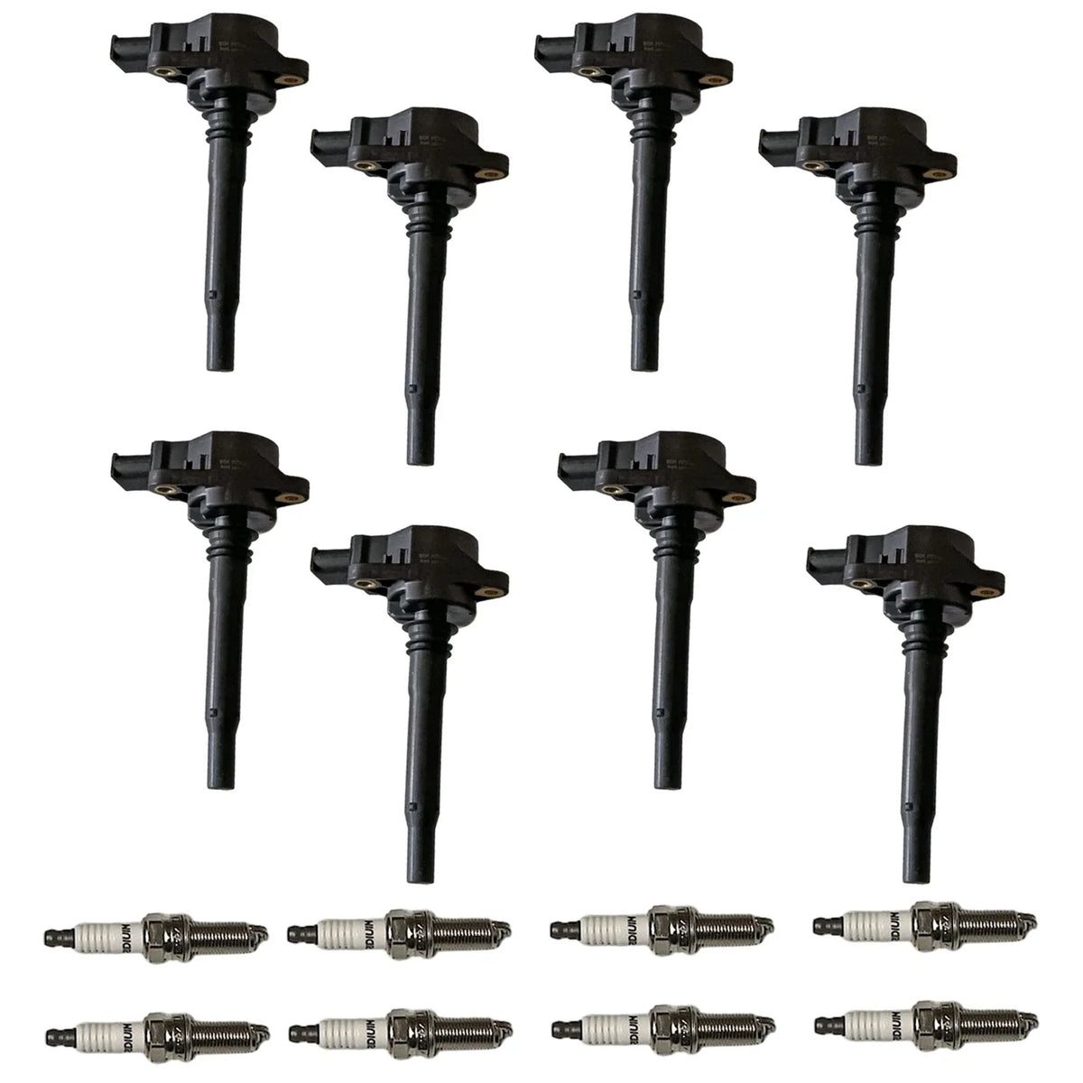 Set of 8 Ignition Coils & Iridium Spark Plugs for Mercedes-Benz E63 AMG (2010–2016)
