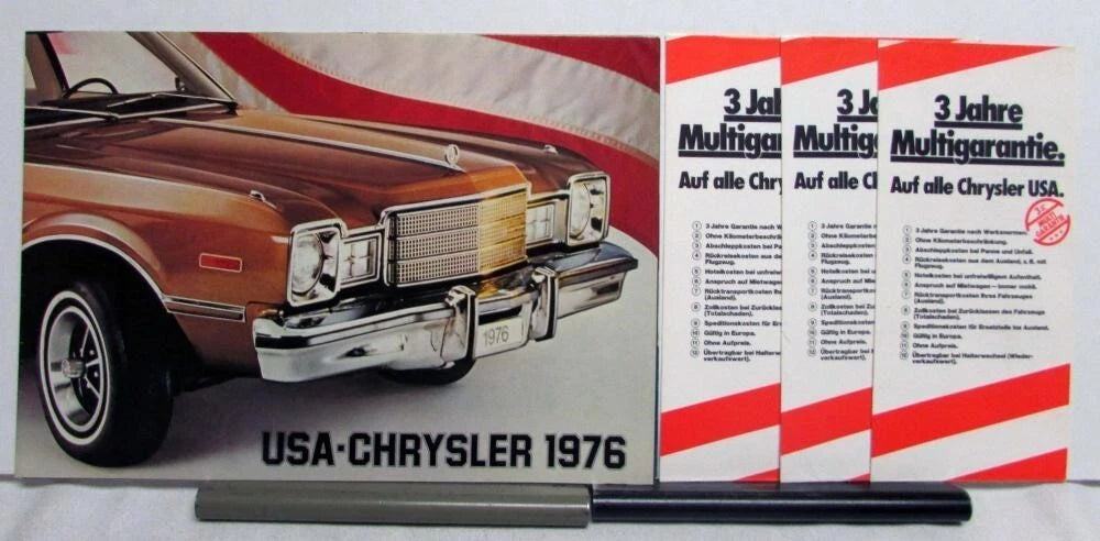 Brochure for Chrysler Plymouth Volare Deluxe Aspen (1976) - German Text