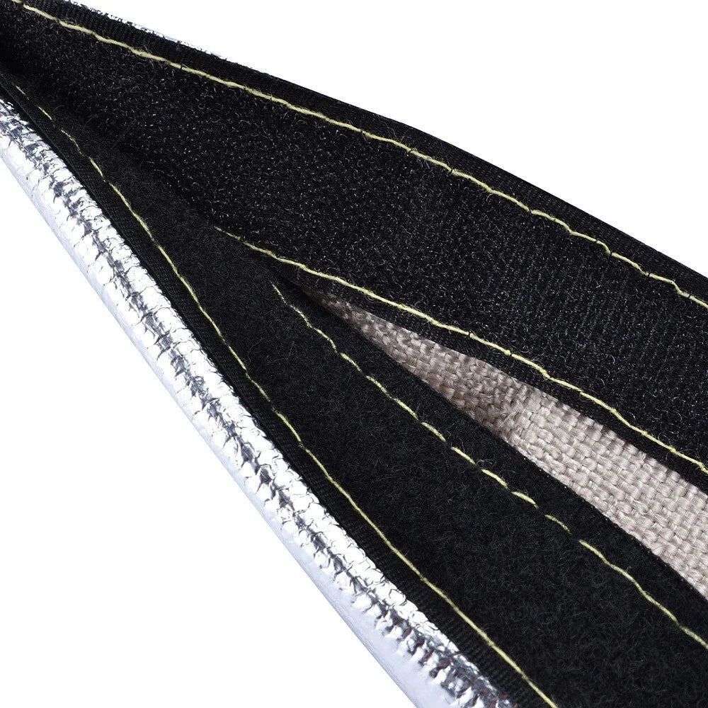 3Ft Metallic Heat Shield Sleeve for Automotive Wiring and Hoses