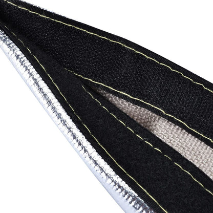 3Ft Metallic Heat Shield Sleeve for Automotive Wiring and Hoses