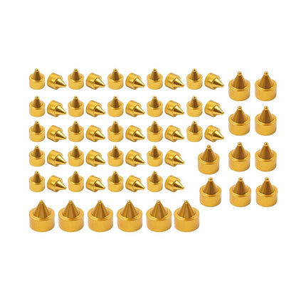 62X Engine Bolt Gold Cap Kit for Harley Street Glide Road King Softail (2018-2024)