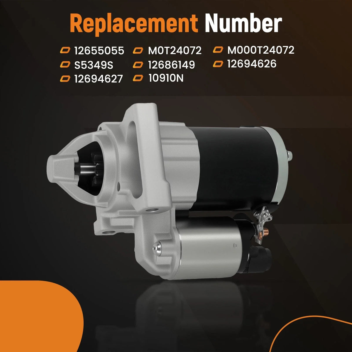 Starter Motor for Chevrolet Silverado 1500, GMC Yukon (2014–2016) 1.7kW CW 10T 12V