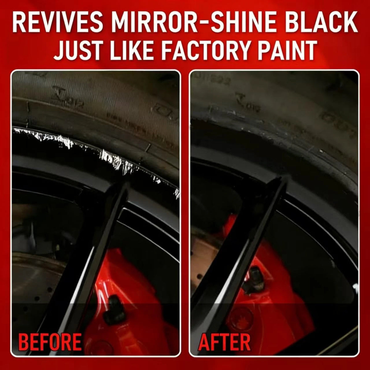 Gloss Black Wheel Touch Up Paint for Alloy Rims (1oz)