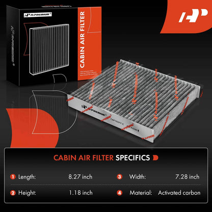 2X Engine & Cabin Air Filter for Subaru Impreza (2002–2007) E880L, CF10377