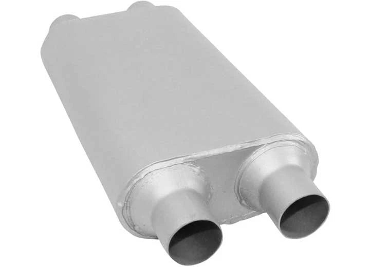 2.25" In/Out Oval Chambered Muffler for AP Exhaust VX4554 (19" Length)