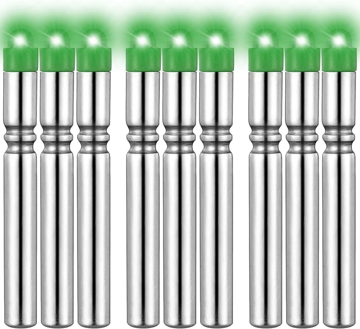9 Pack LED Bobber Lights for Night Fishing (Waterproof Glow Stick)